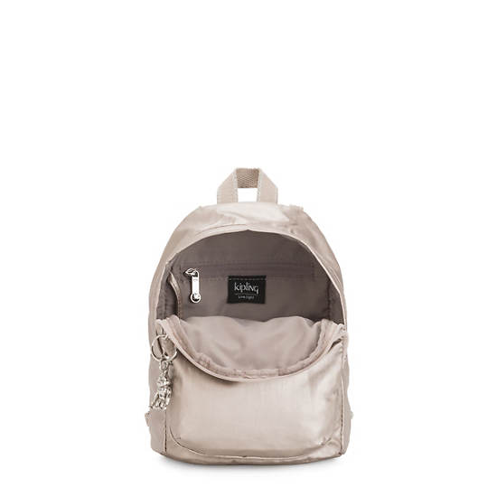 Metal Kipling Delia Compact Metallic Convertible Backpacks | 628107GEF