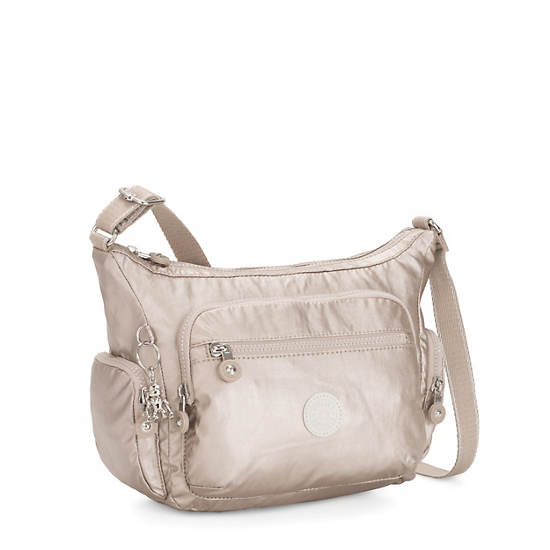 Metal Kipling Gabbie Small Metallic Crossbody Bags | 374625XRS