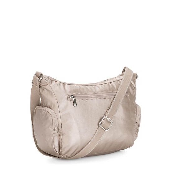 Metal Kipling Gabbie Small Metallic Crossbody Bags | 374625XRS