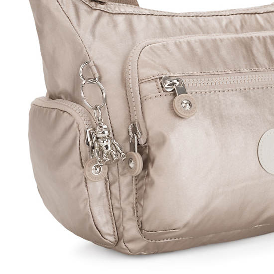 Metal Kipling Gabbie Small Metallic Crossbody Bags | 374625XRS