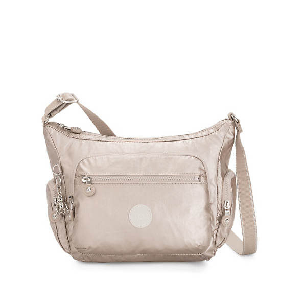 Metal Kipling Gabbie Small Metallic Crossbody Bags | 374625XRS