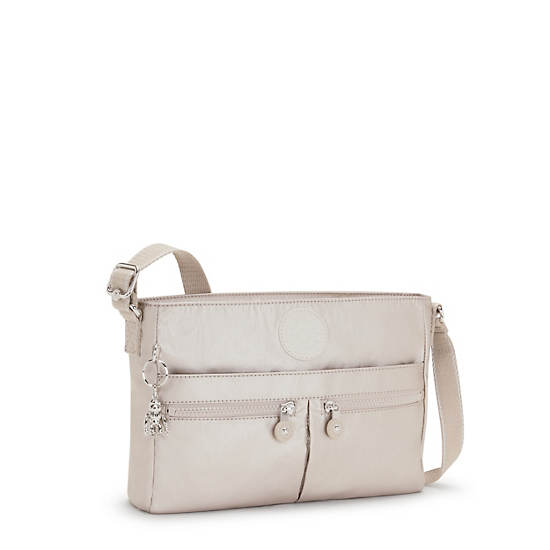 Metal Kipling New Angie Metallic Crossbody Bags | 403697XDH