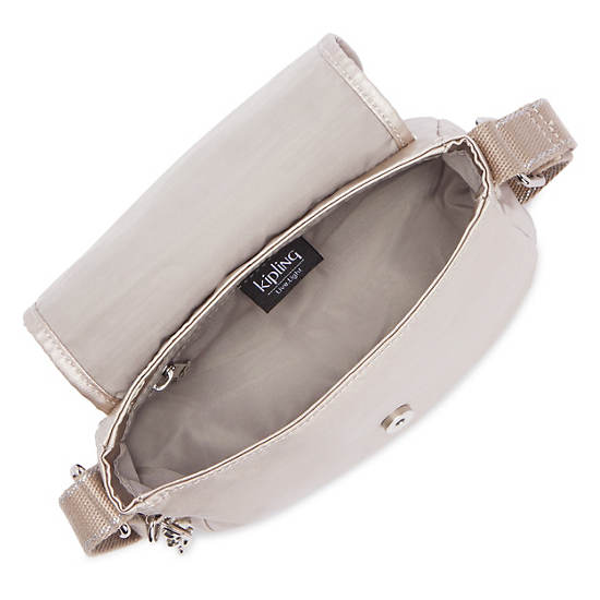 Metal Kipling Sabian Metallic Crossbody Mini Bag | 471965QIO