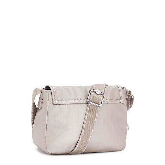 Metal Kipling Sabian Metallic Crossbody Mini Bag | 471965QIO