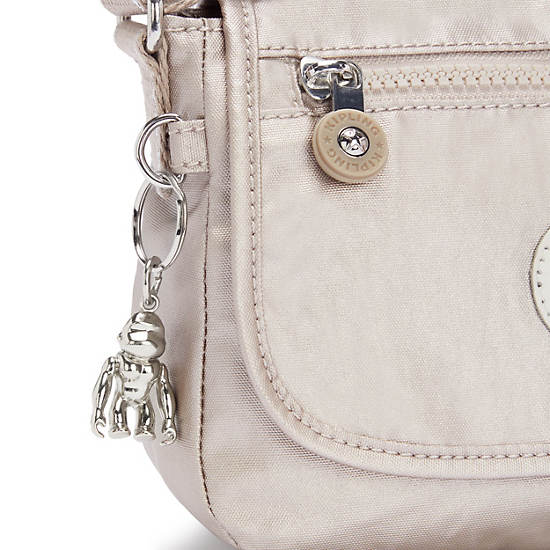 Metal Kipling Sabian Metallic Crossbody Mini Bag | 471965QIO