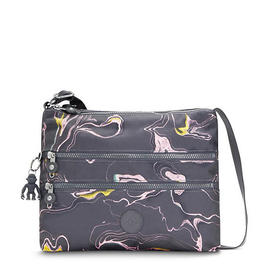 Multicolor Kipling Alvar Printed Crossbody Bags | 704263TSV