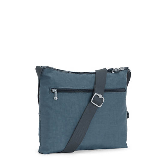 Navy Grey Kipling Alvar Crossbody Bags | 364781GVB