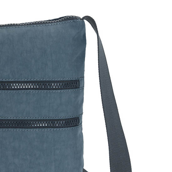 Navy Grey Kipling Alvar Crossbody Bags | 364781GVB