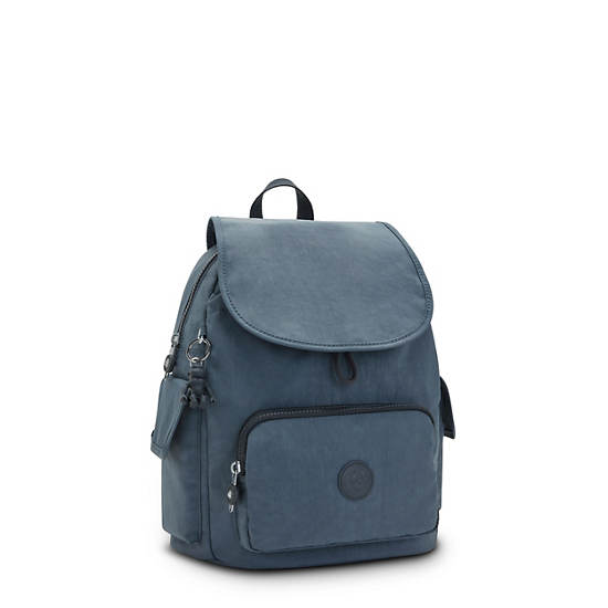 Navy Grey Kipling City Pack Small Backpacks | 582709VOB