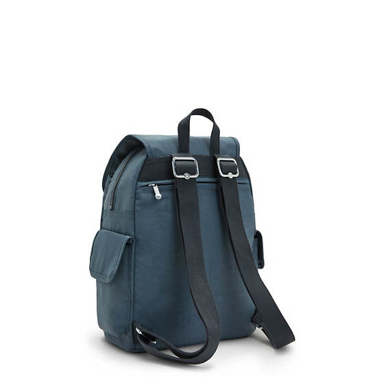 Navy Grey Kipling City Pack Small Backpacks | 582709VOB