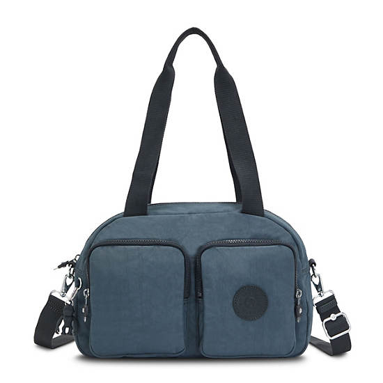 Navy Grey Kipling Cool Defea Shoulder Bags | 409536CMP