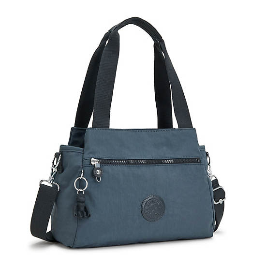 Navy Grey Kipling Elysia Shoulder Bags | 458120KUL