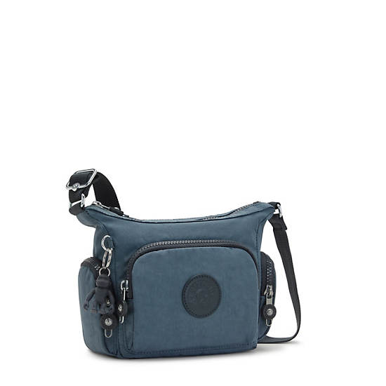 Navy Grey Kipling Gabbie Mini Crossbody Bags | 162804FRY