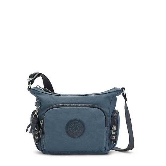 Navy Grey Kipling Gabbie Mini Crossbody Bags | 162804FRY