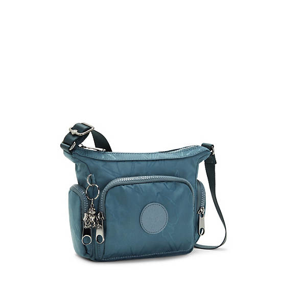 Navy Grey Kipling Gabbie Mini Printed Crossbody Bags | 489320JQX