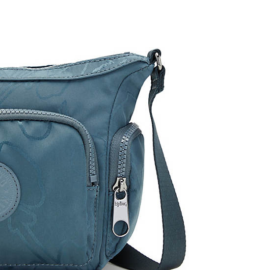 Navy Grey Kipling Gabbie Mini Printed Crossbody Bags | 489320JQX