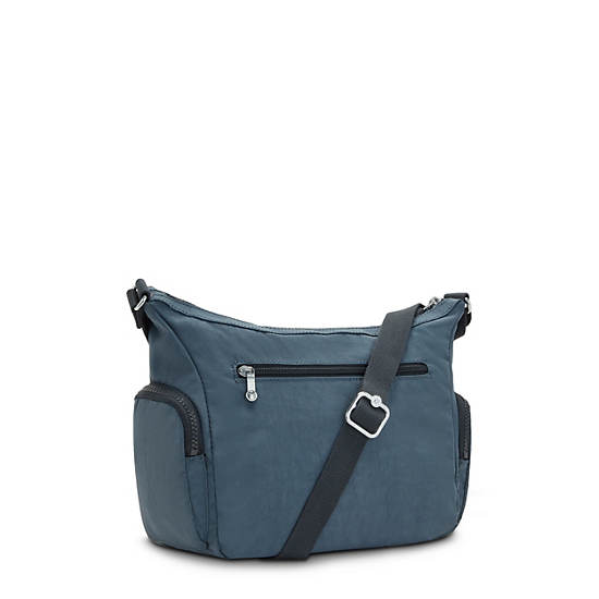 Navy Grey Kipling Gabbie Small Crossbody Bags | 534807JDS