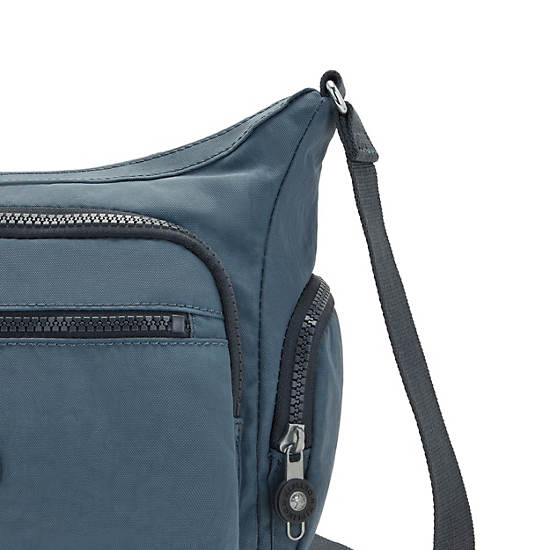 Navy Grey Kipling Gabbie Small Crossbody Bags | 534807JDS