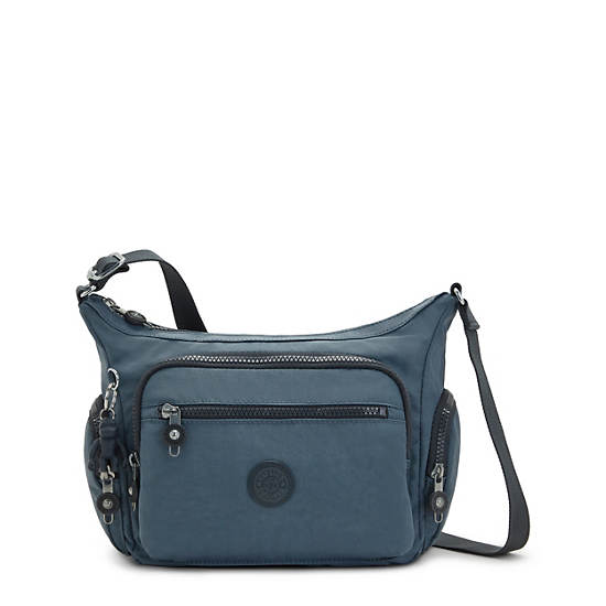 Navy Grey Kipling Gabbie Small Crossbody Bags | 534807JDS