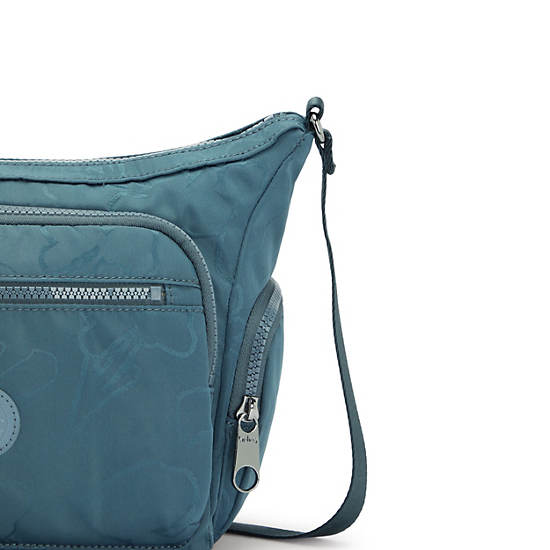 Navy Grey Kipling Gabbie Small Printed Crossbody Bags | 523094SUT