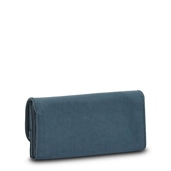 Navy Grey Kipling Money Land Snap Wallets | 824906NIW