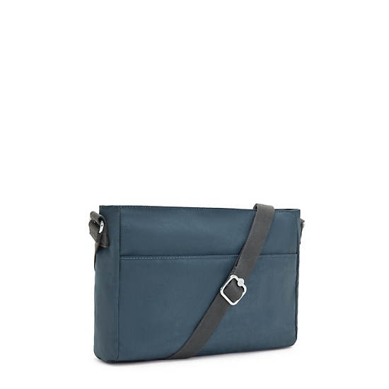 Navy Grey Kipling New Angie Crossbody Bags | 183069HEL