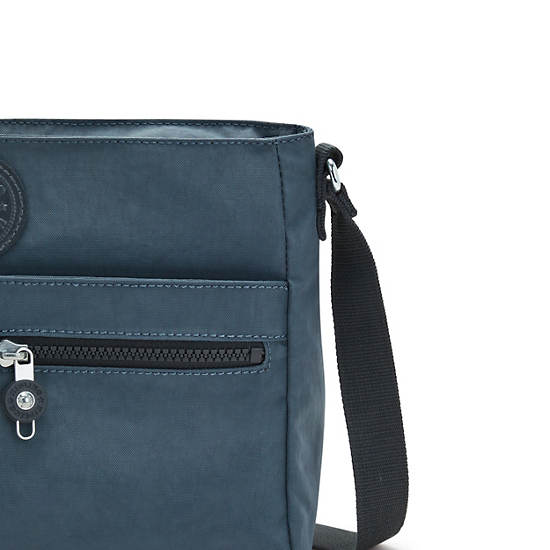 Navy Grey Kipling New Angie Crossbody Bags | 183069HEL