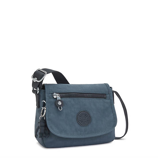 Navy Grey Kipling Sabian Crossbody Mini Bag | 257641DMI