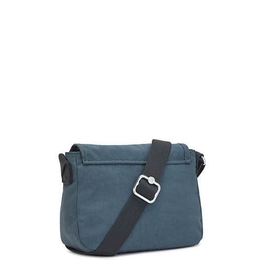 Navy Grey Kipling Sabian Crossbody Mini Bag | 257641DMI