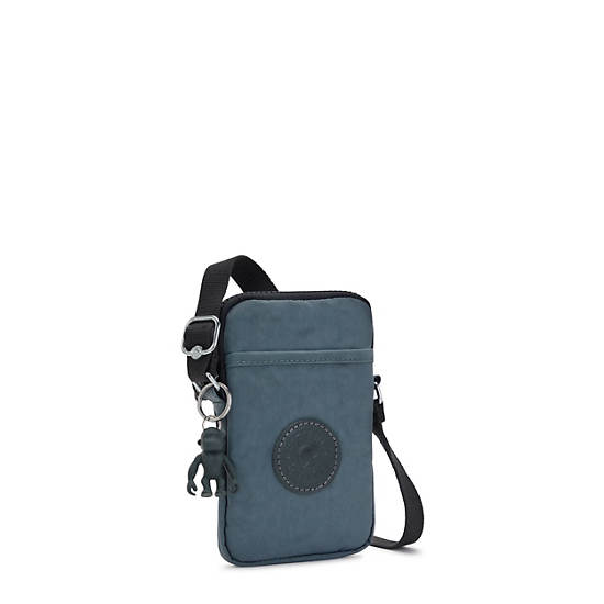 Navy Grey Kipling Tally Crossbody Phone Bag | 701839ZYE