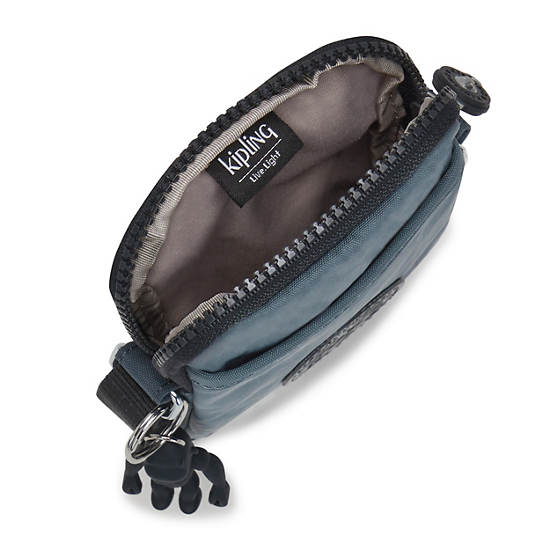 Navy Grey Kipling Tally Crossbody Phone Bag | 701839ZYE