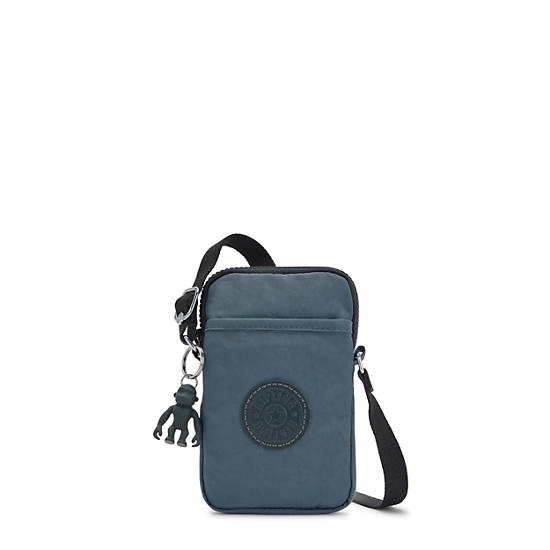 Navy Grey Kipling Tally Crossbody Phone Bag | 701839ZYE