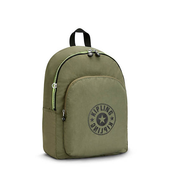 Olive Kipling Curtis Medium Backpacks | 243960OEG