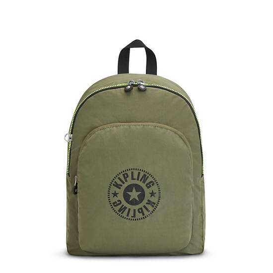 Olive Kipling Curtis Medium Backpacks | 243960OEG