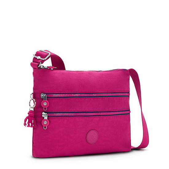 Pink Fuchsia Kipling Alvar Crossbody Bags | 435217FGB