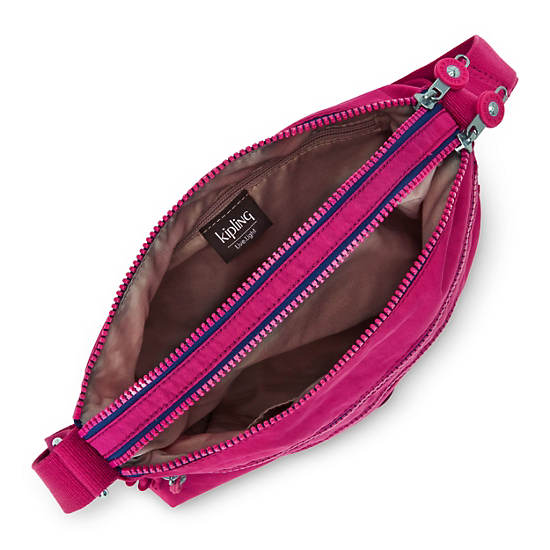 Pink Fuchsia Kipling Alvar Crossbody Bags | 435217FGB