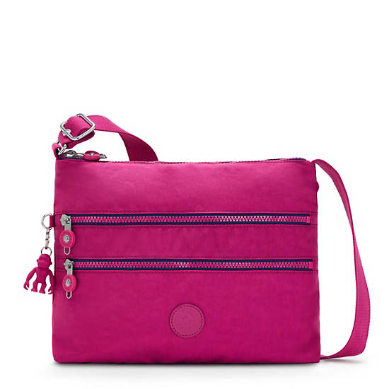 Pink Fuchsia Kipling Alvar Crossbody Bags | 435217FGB