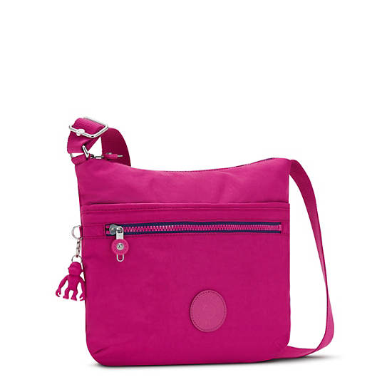 Pink Fuchsia Kipling Arto Crossbody Bags | 432160LCN