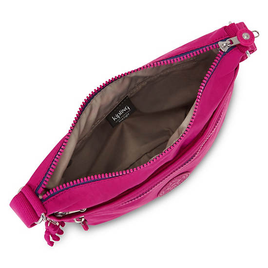 Pink Fuchsia Kipling Arto Crossbody Bags | 432160LCN