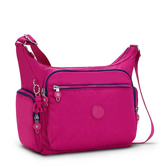 Pink Fuchsia Kipling Gabbie Crossbody Bags | 270943SYB