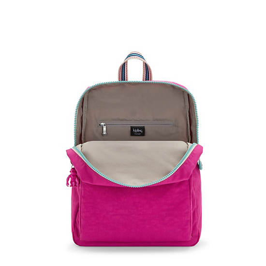 Pink Fuchsia Kipling Rylie Backpacks | 851270YCH