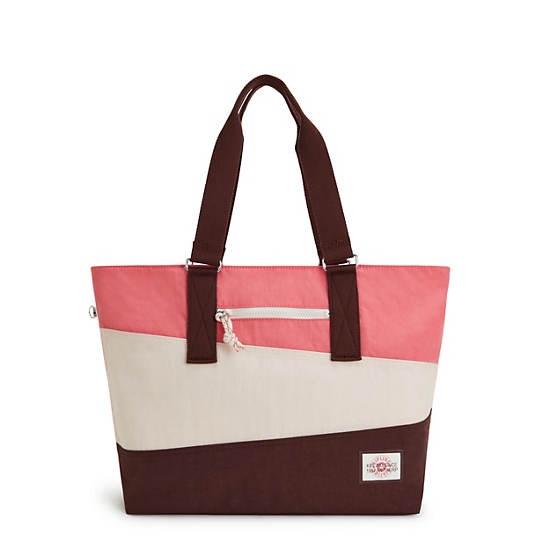 Pink Kipling Jodi M Tote Bags | 215043ZED