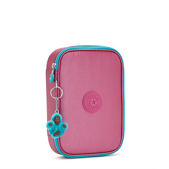 Pink Metal Kipling 100 Pens Metallic Accessories | 982035BHM