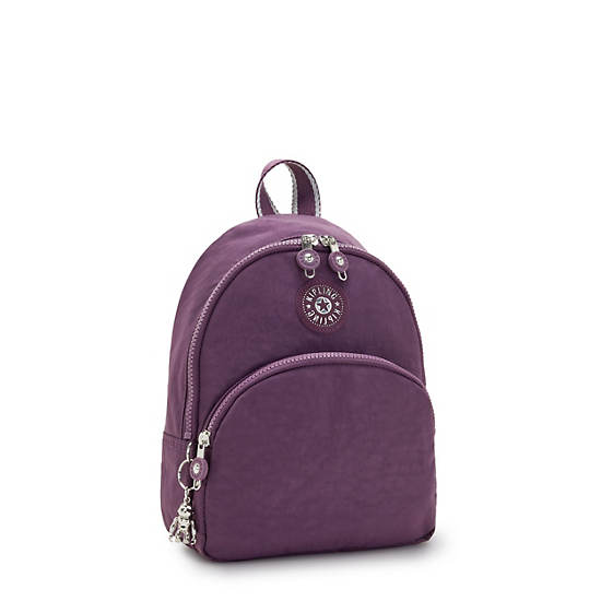 Purple Kipling Paola Small Backpacks | 719560TAY