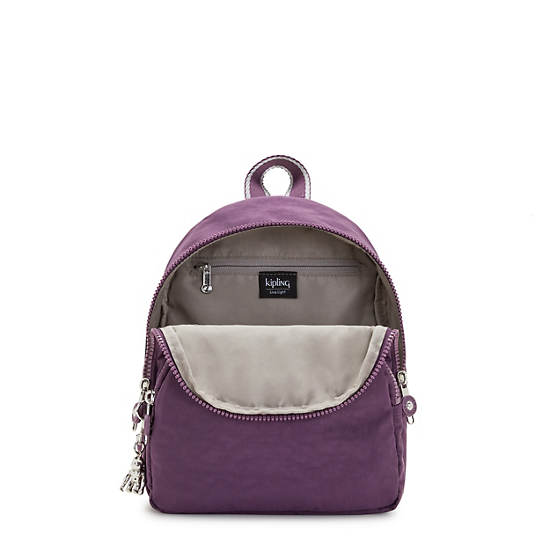 Purple Kipling Paola Small Backpacks | 719560TAY