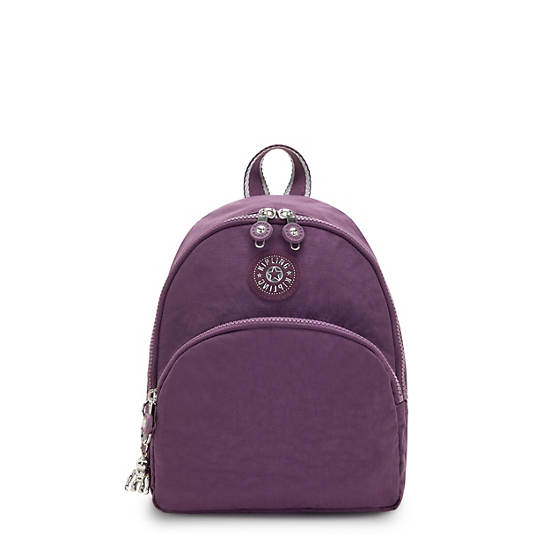 Purple Kipling Paola Small Backpacks | 719560TAY