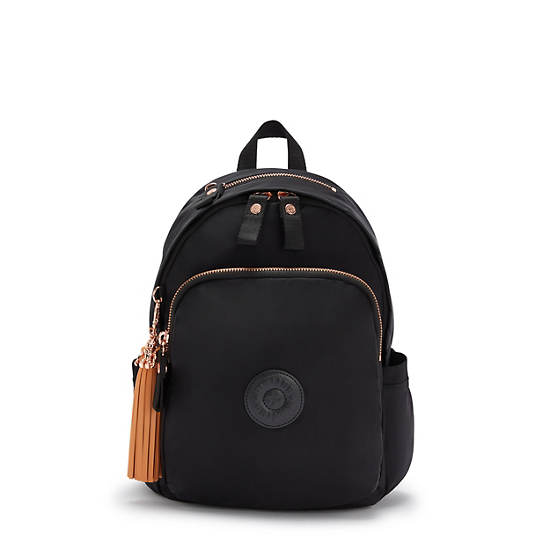 Rose Black Kipling Delia Classic Backpacks | 497526PHK