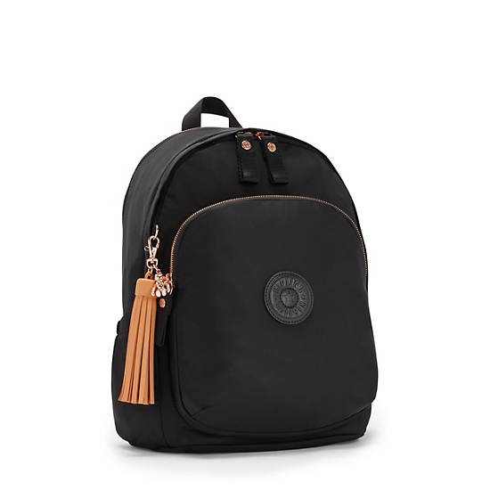 Rose Black Kipling Delia Medium Backpacks | 561039IZL