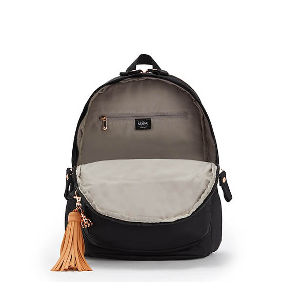 Rose Black Kipling Delia Medium Backpacks | 561039IZL