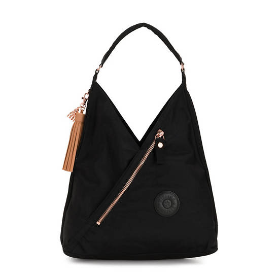 Rose Black Kipling Olina Shoulder Bags | 062539MPD